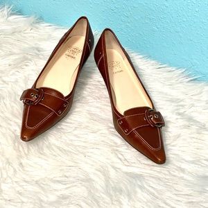 Joan & David size 8 low brown heels